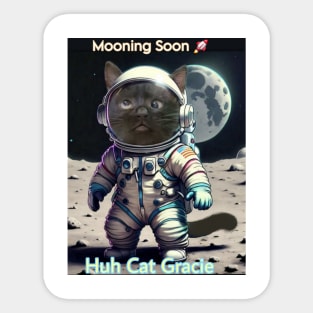 Gracie Mooning Soon Sticker